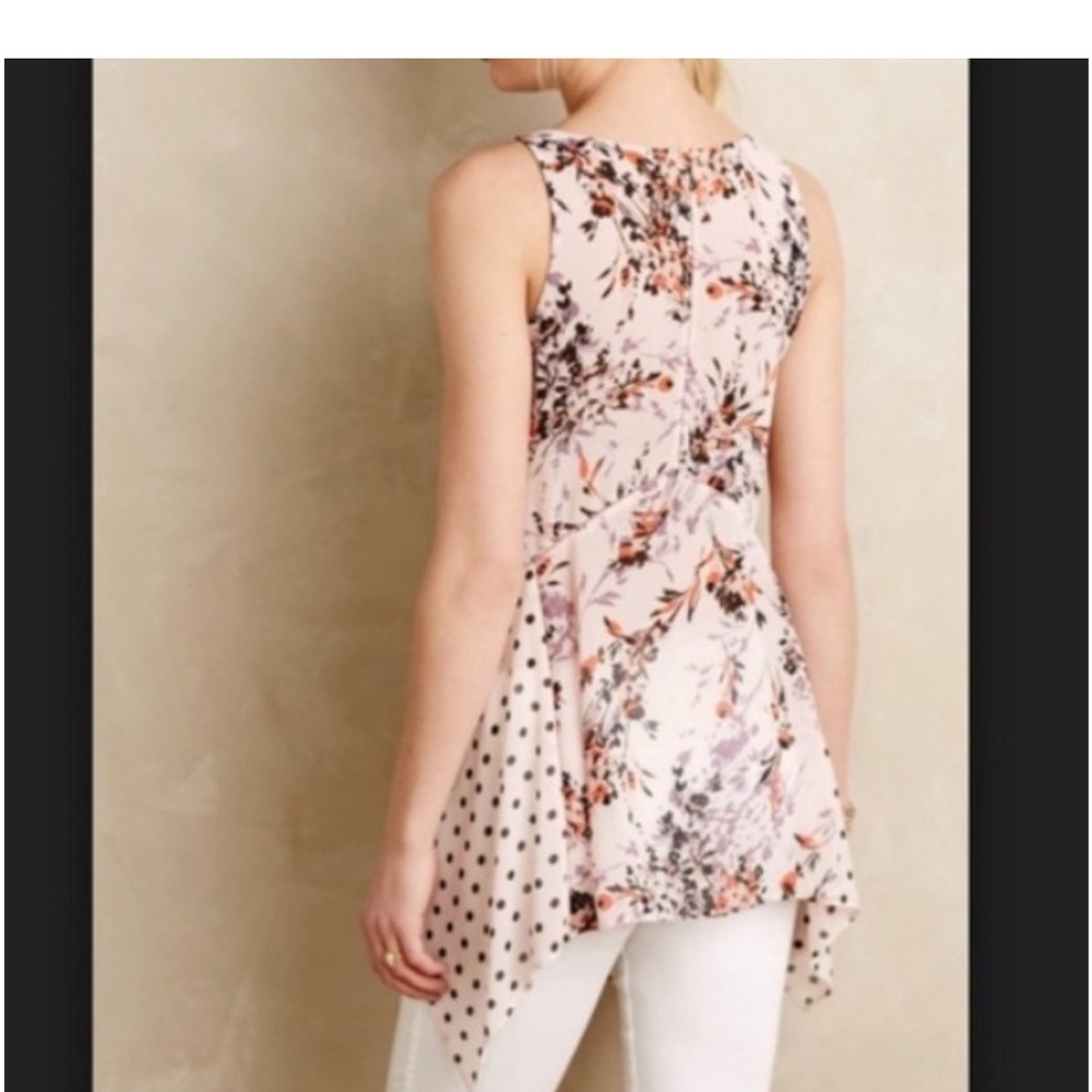 Vanessa Virginia Anthropologie Floral Tank Top - NWT Size Medium - Picture 2 of 6